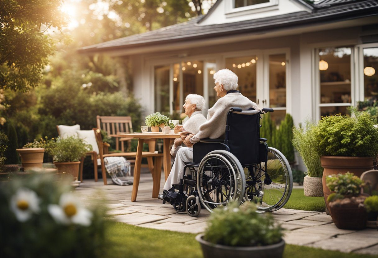 Seniors enjoying outdoors