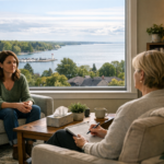 Therapist office overlooking lake erie
